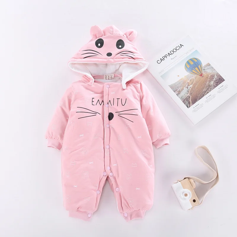 Зимние комбинезоны для новорожденных Детский комбинезон девочек и мальчиков