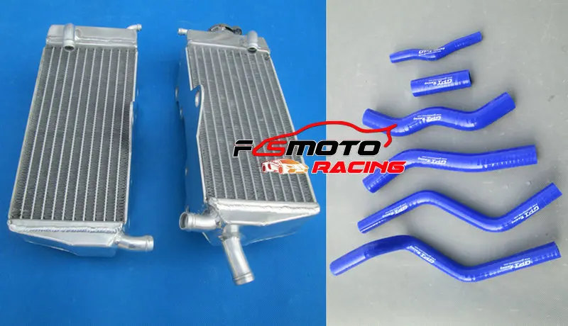 Алюминиевый радиатор и Красный силиконовый шланг для Honda CR125R CR125 1990-1997 91 92 93 CR 125 R 94