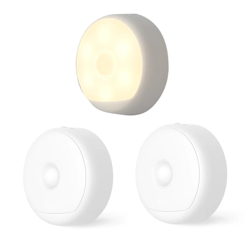 3 pcs Mijia Yeelight умный светодиодный инфракрасный датчик движения тела USB Перезаряжаемый ночник магнитная лампа умный пульт дистанционного управления - Цвет: 3 pcs