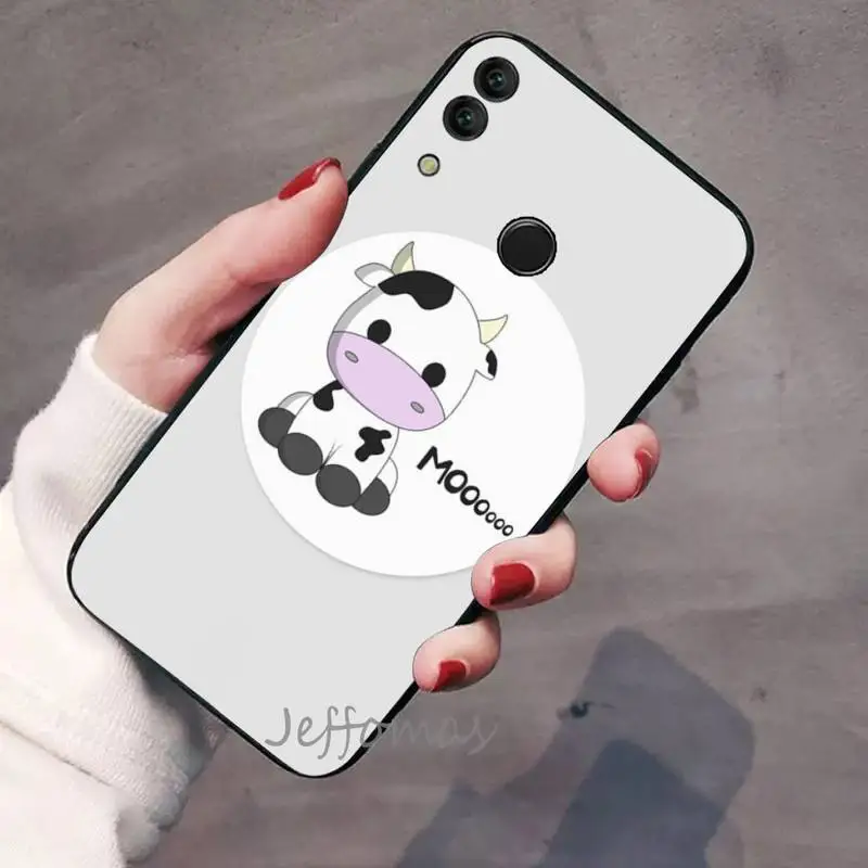 

Cute cartoon cow Phone Case For Huawei honor Mate P 9 10 20 30 40 Pro 10i 7 8 a x Lite nova 5t