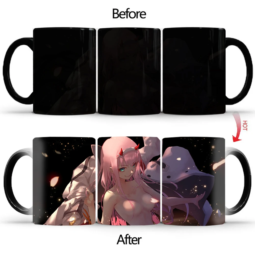 

Creative Color Changing Mug Sexy Star girl Heat Sensitive Cup Ceramic Drinkware For Tea Milk Coffee Mugs BSKT-117