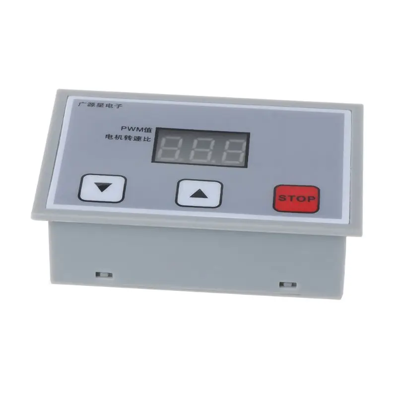 Цифровой дисплей 0 ~ 100% Регулируемый DC 12V 24V 5A 120W ШИМ регулятор скорости двигателя