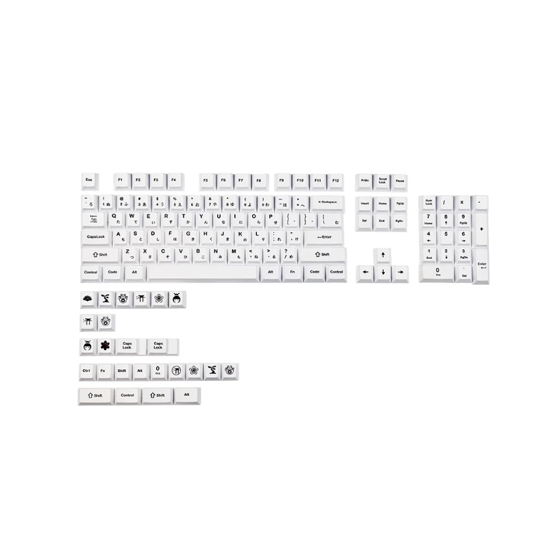 

Японские колпачки для клавиш Cherry Profile PBT, набор для сублимационной печати для механической клавиатуры 40JB