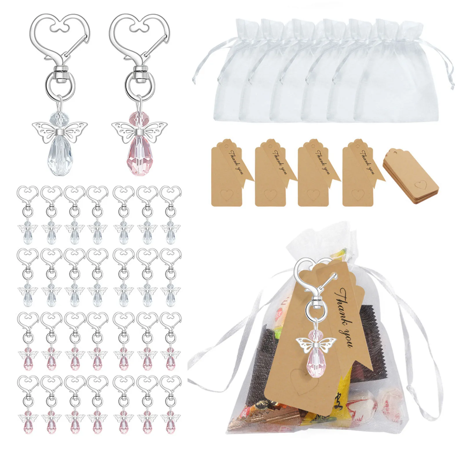 

DIY Guest Gifts Kit With Pendants & Labels & Bags For Party Fitting
