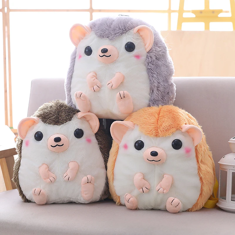 

Cute Kawaii Plush Animal Bag Hedgehog Backpacks Toys Kids Cartoon Animal Plushie Bags for Girls zaino per bambina