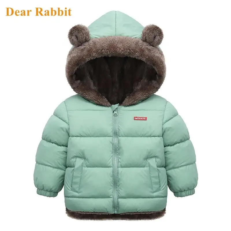 

autumn Fleece Winter clothes Parkas Kids Jackets For Boys Warm Thick Velvet Children Coat Baby girl Outerwear Infant Overcoat