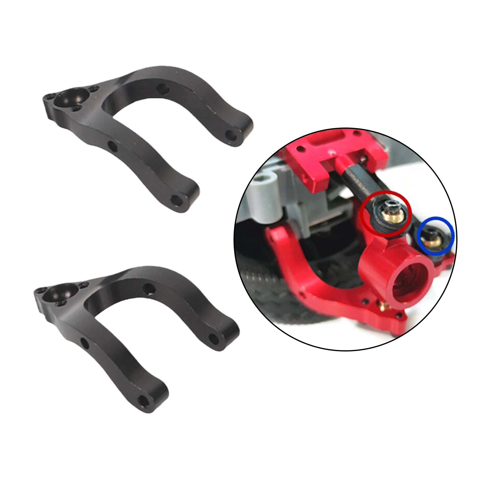 

Aluminum Steering Hub / Lower Arm for WPL RC 1/10 Model Car Upgrade Parts Accessory