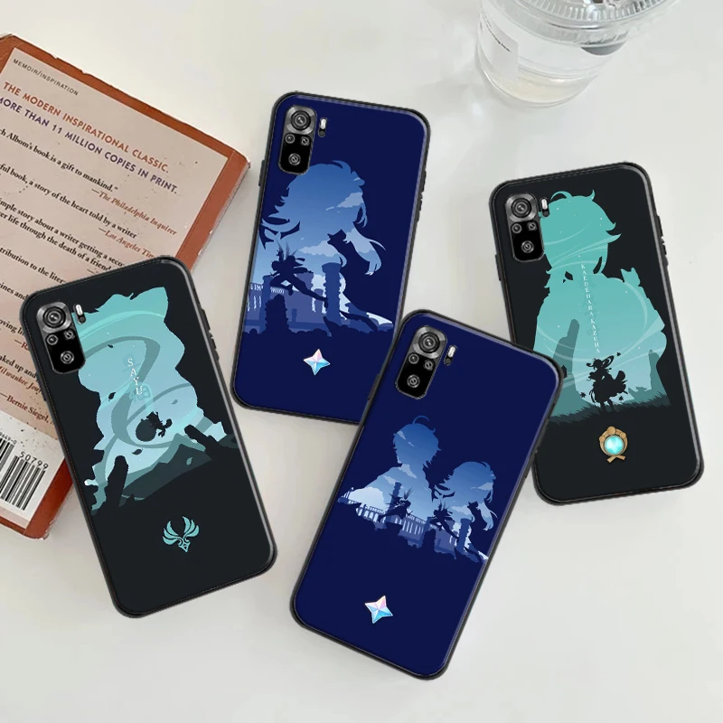 

Genshin Impact Anime Silicone Case Coque For Xiaomi Redmi 9 9i 9AT 9T 9A 9C 10X 4G 5G Note 10T 5G 10S Soft Phone Shell Cover