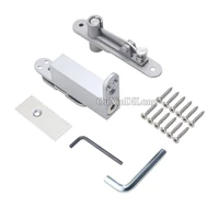 10Set Stainless steel Self Close Pivot Door Hinges Invisible Hidden Install Up and Down Door Hinges with Buffer Function GF234