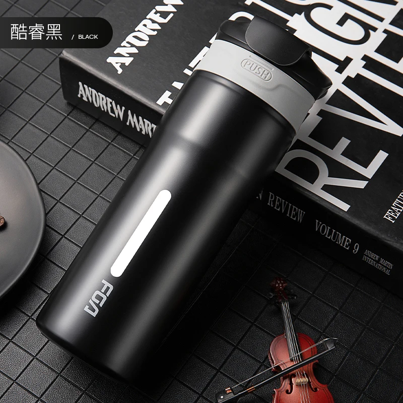 

Outdoor Car Thermos Men 304 Stainless Steel Travel Tea Bottle Portable High Capacity 450ML Coffee Thermo Cup Drinkware DA60BWB