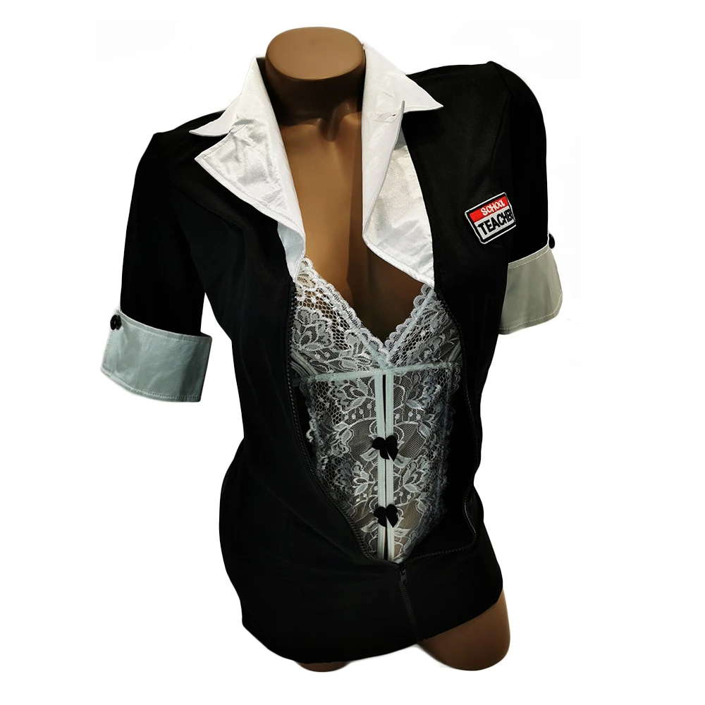 Женская униформа для ролевых игр JSY комплект из 2 предметов боди и пальто костюмы