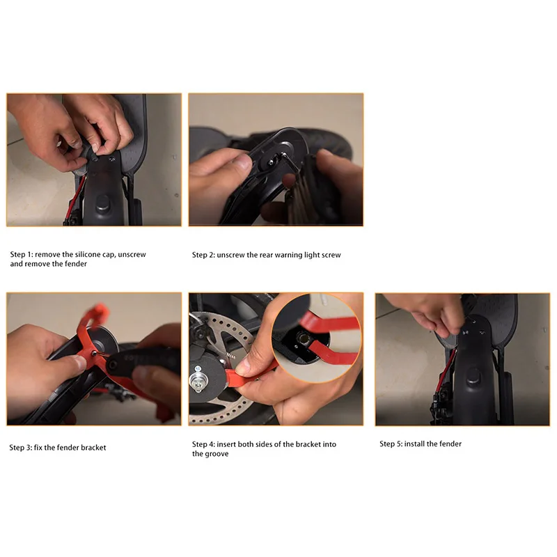 

25Pcs Rear Fender Mudguard Bracket Rigid Support for Electric Scooter Xiaomi Mijia M365/M365 Pro Accessories Parts