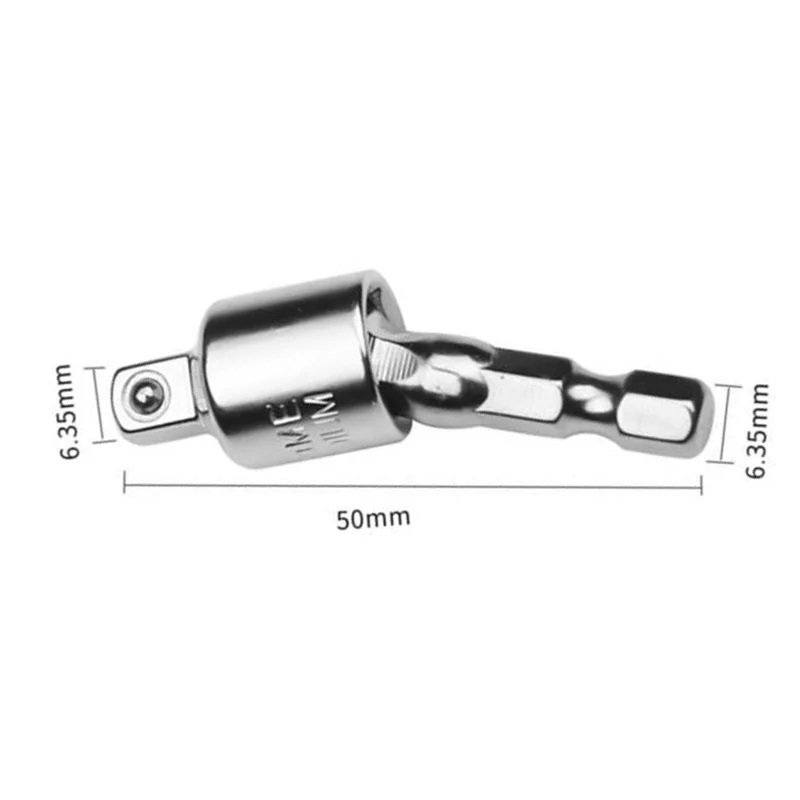 

1/4 3/8 Hex Shank Drill Bit Wrench Socket Adapter Drive Extension Tool Durable