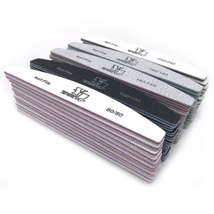 Пилка для ногтей 50 шт.компл., Высококачественная абразивная пилка для геля зернистости 80100150180240, буферная пилка для ногтей, инструменты для маникюра и дизайна ногтей