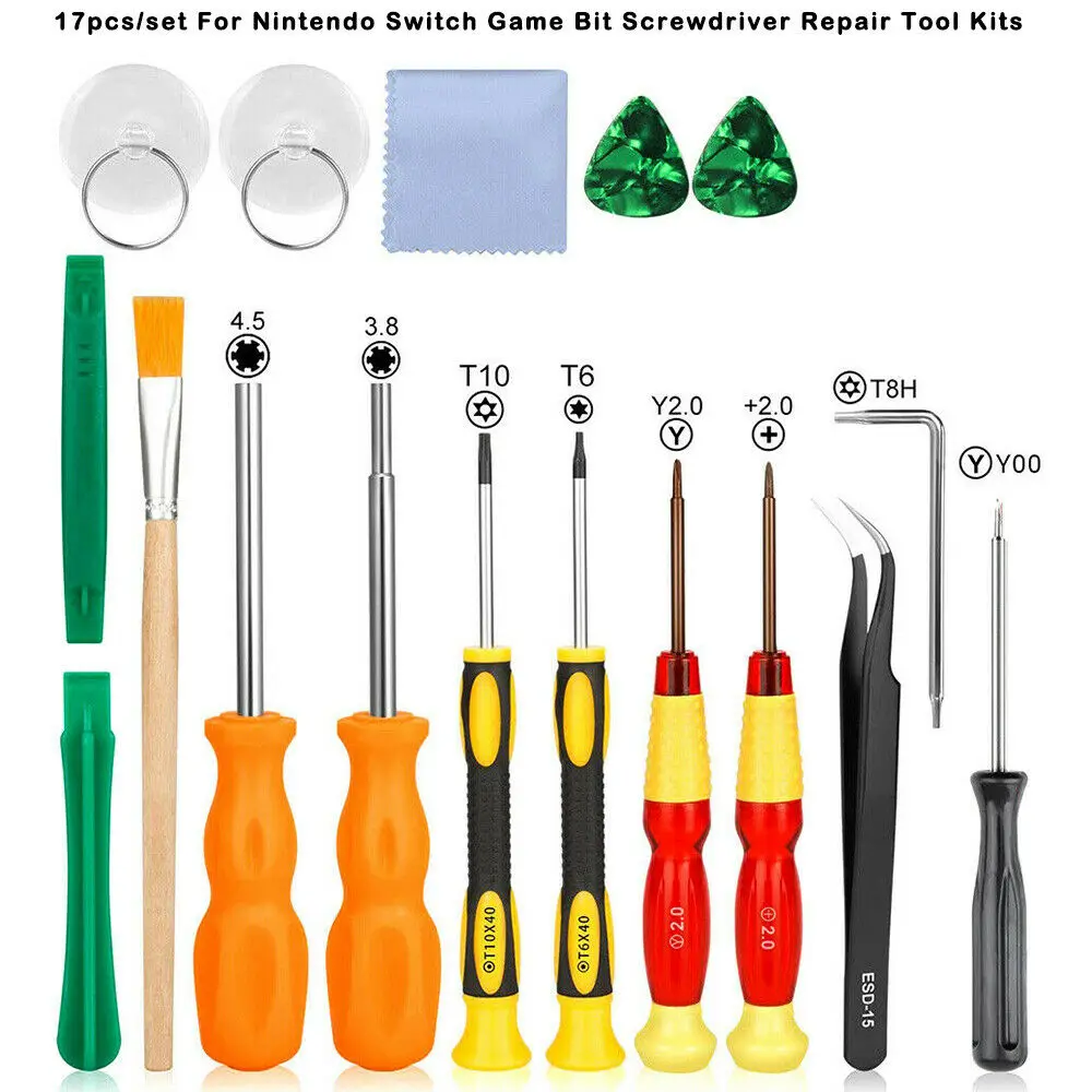 

Набор отверток BAAQII 17X, набор инструментов для точного ремонта для Nintendo Switch/DS, обновленная версия Y Tip GA0172