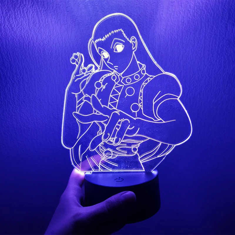 Акриловый светодиодный ночсветильник в стиле аниме Hunter X ламсветильник для