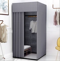 clothing store mobile fitting room curtain mall temporary activities simple dressing room portable changing display rack