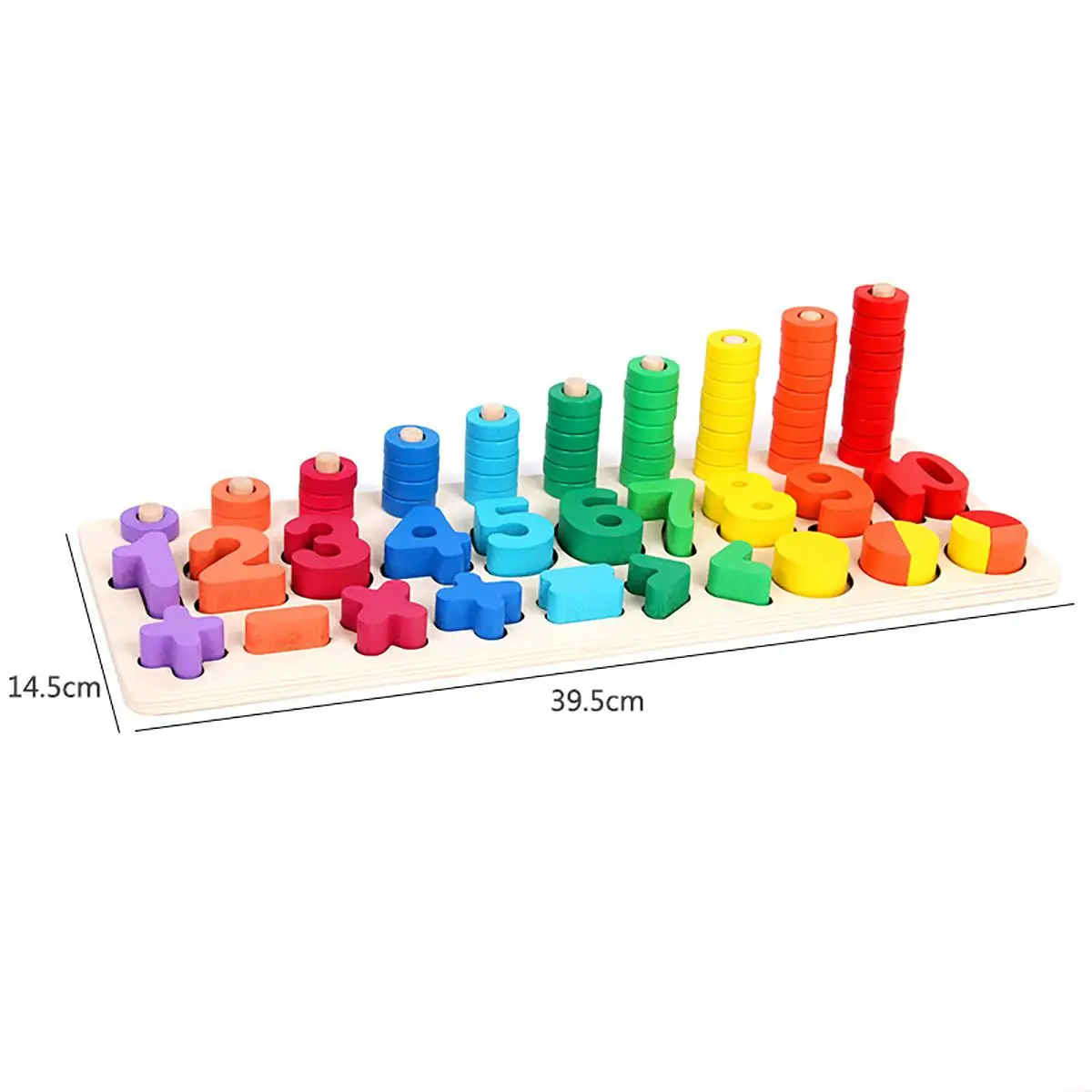 

Montessori Educational Wooden Toys For kids Board Math Count Numbers Matching Digital Shape Match Early Education Toy