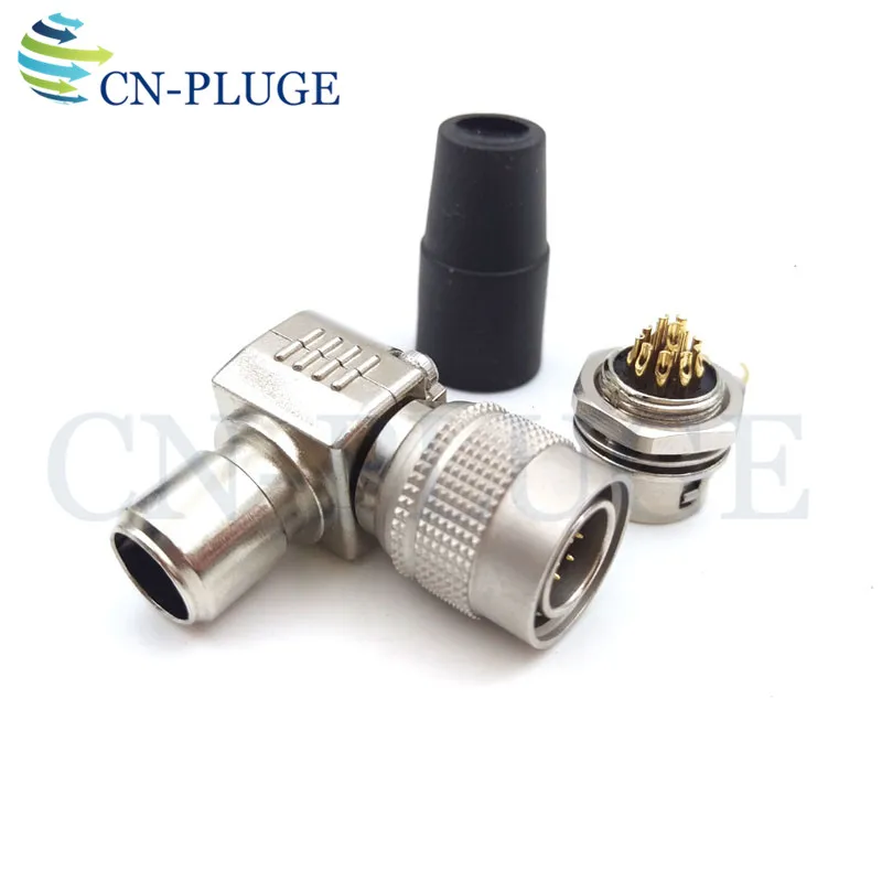 12-контактный разъем Hirose штекер и гнездо металлический на колено стандартные