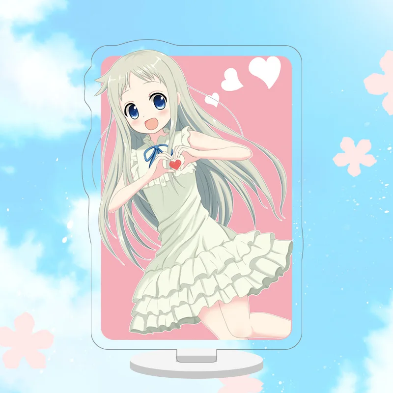 Аниме Anohana Honma Meiko Menma Yadomi Jinta 10 см милая фигурка на акриловой подставке настольная коллекция украшений модель игрушки