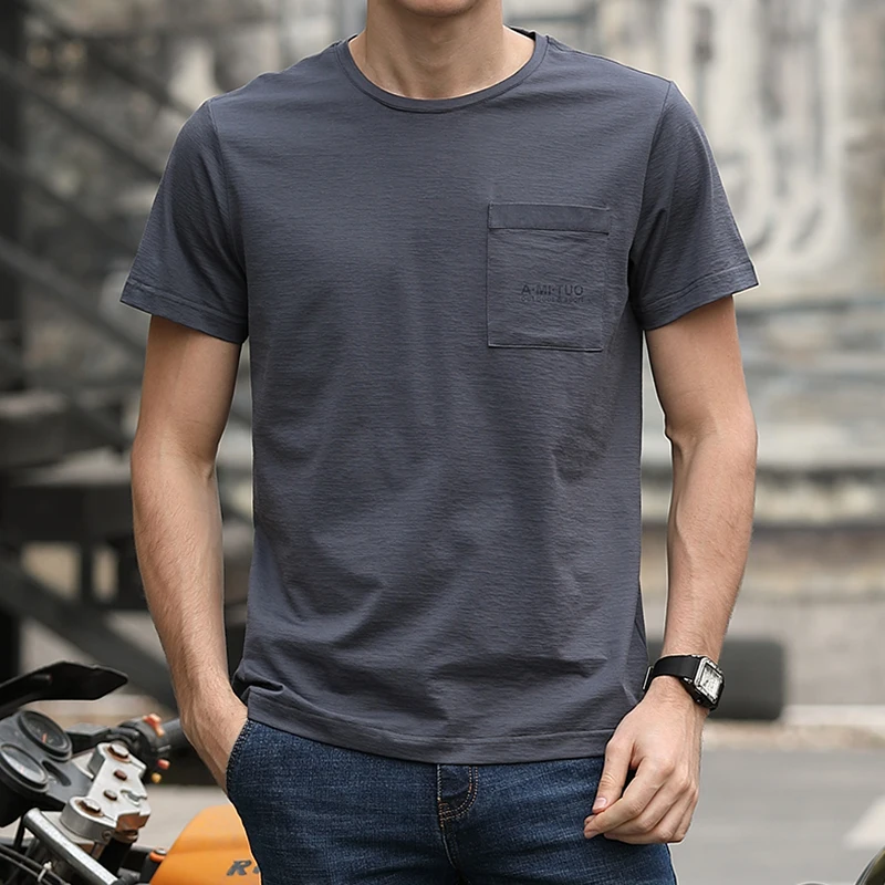 

Футболка мужская с коротким рукавом, свободная повседневная хлопковая рубашка в стиле Харадзюку, большие однотонные футболки серого цвета,...