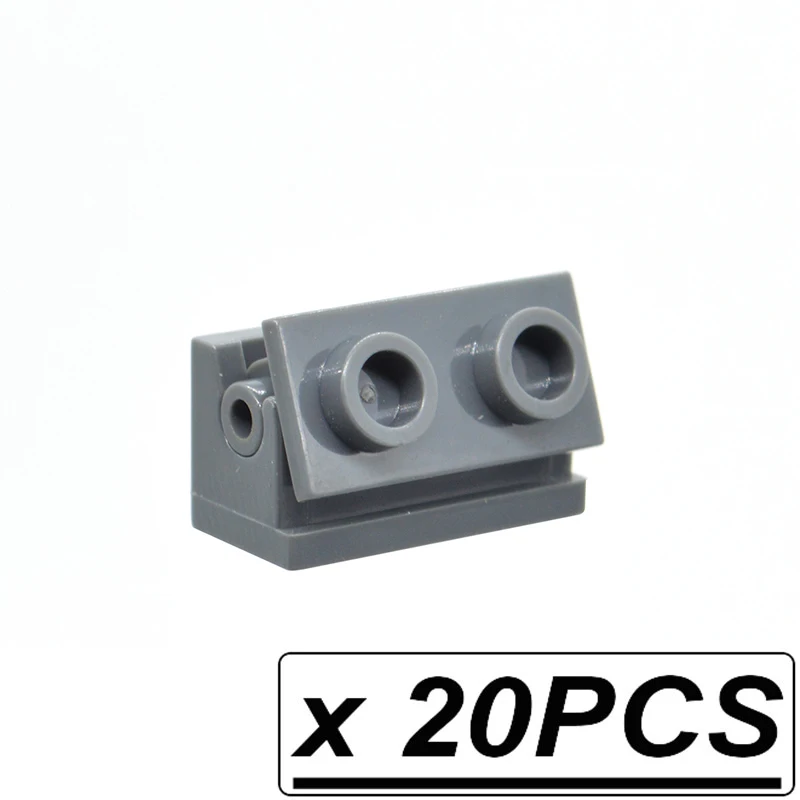 20sets Dark Gray 20 шт Мпц кирпич 1x2 кресло-качалка пластина и рокер подшипник шарнир Совместимость строительные блоки 3937 3938 Развивающие игрушки для детей - Цвет: 20sets Dark Gray