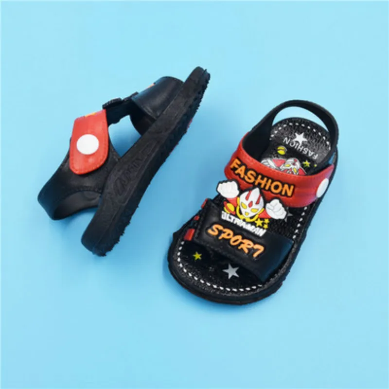 

Summer Boy Sandals Children Slippers Beach Shoes Baby Cartoon Ultraman Altman Sandal Anti-slip Indoor Sandals Toddler Kids Shoes