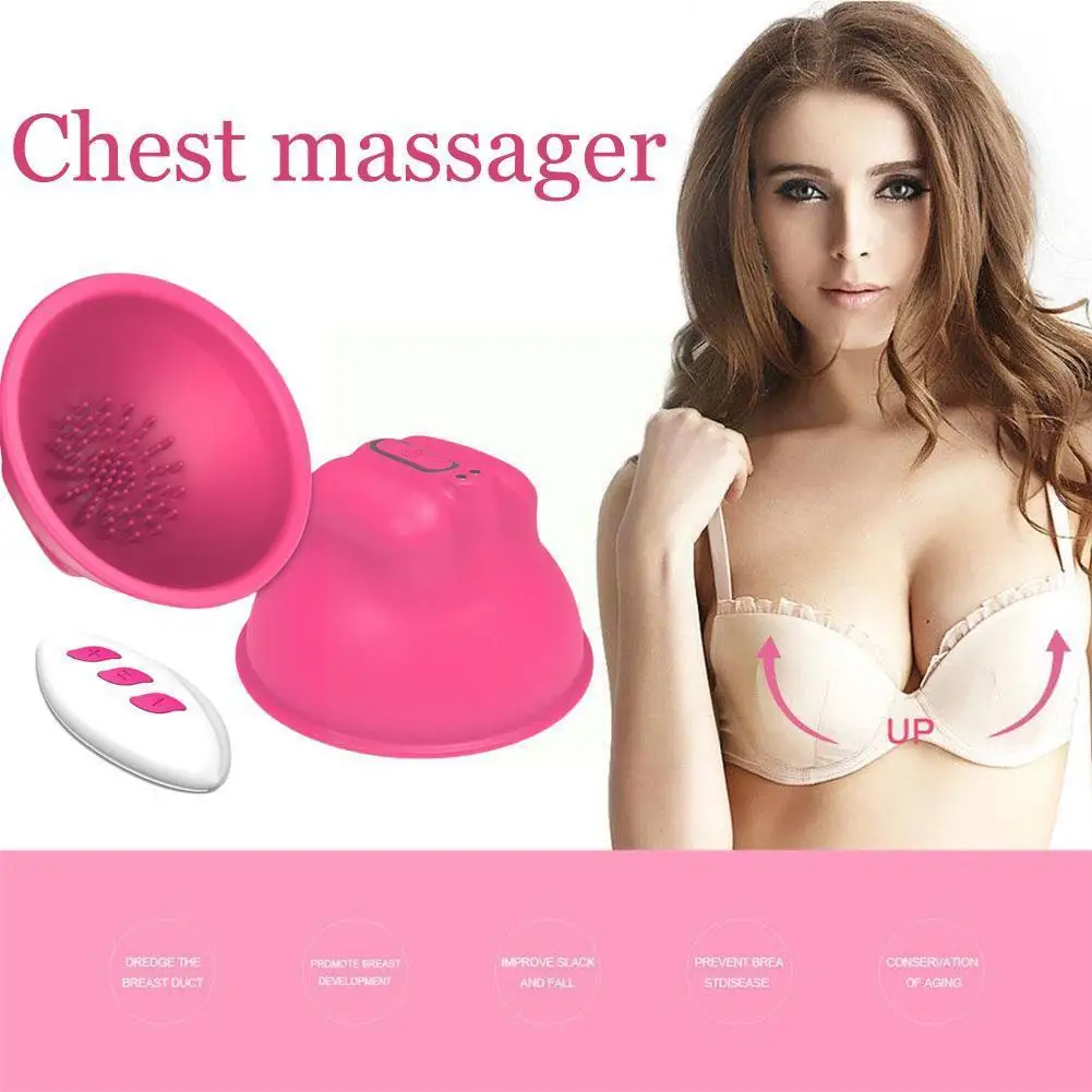 

Беспроводной Перезаряжаемый массажер для груди с дистанционным управлением, укрепляющий массажер для мышц груди, для стимуляции роста гру...