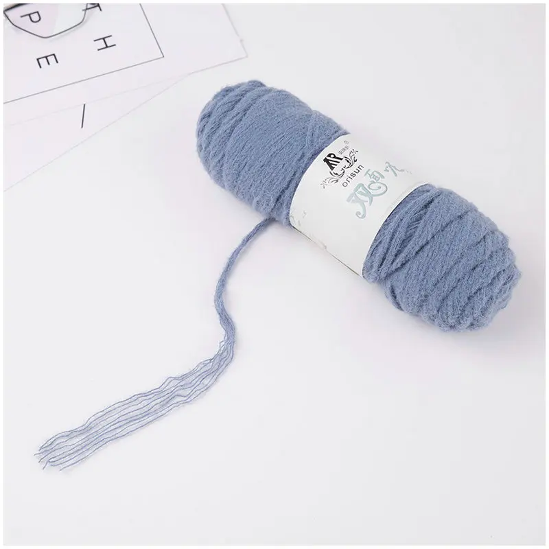 4 шарика = 400 г Вязаная хлопковая пряжа плотная шерсть ровинг шарф вязаная