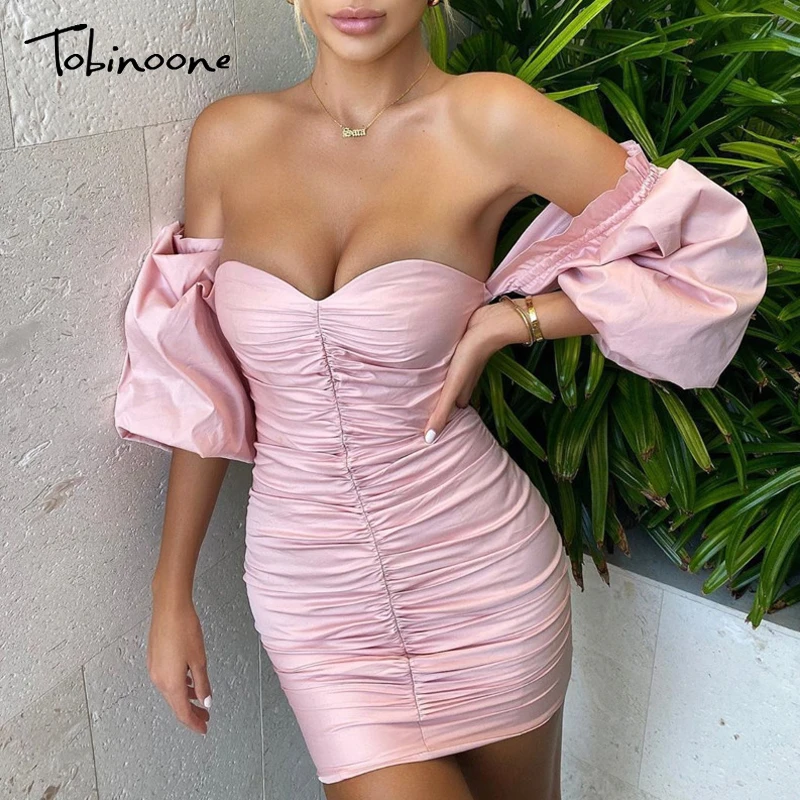 Tobinoone элегантные женские вечерние модельные туфли с открытыми плечами платье