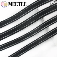 5m 2025mm 1 8mm thick black reflective nylon webbing ribbons for pet collar knapsack belt band strap tape diy bag accessories