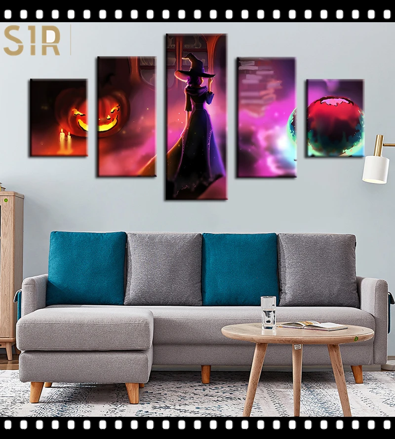 

Anime Movie Posters Wall Art 5 Pieces Canvas Painting Poster Pictures Home Decor Living Room HD Printed Poster Wall Painting
