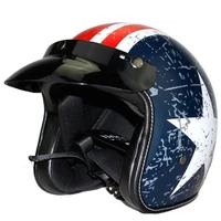 vintage motorcycle helmet for racer jet capacetes de motociclista vespa cascos para moto dot ce