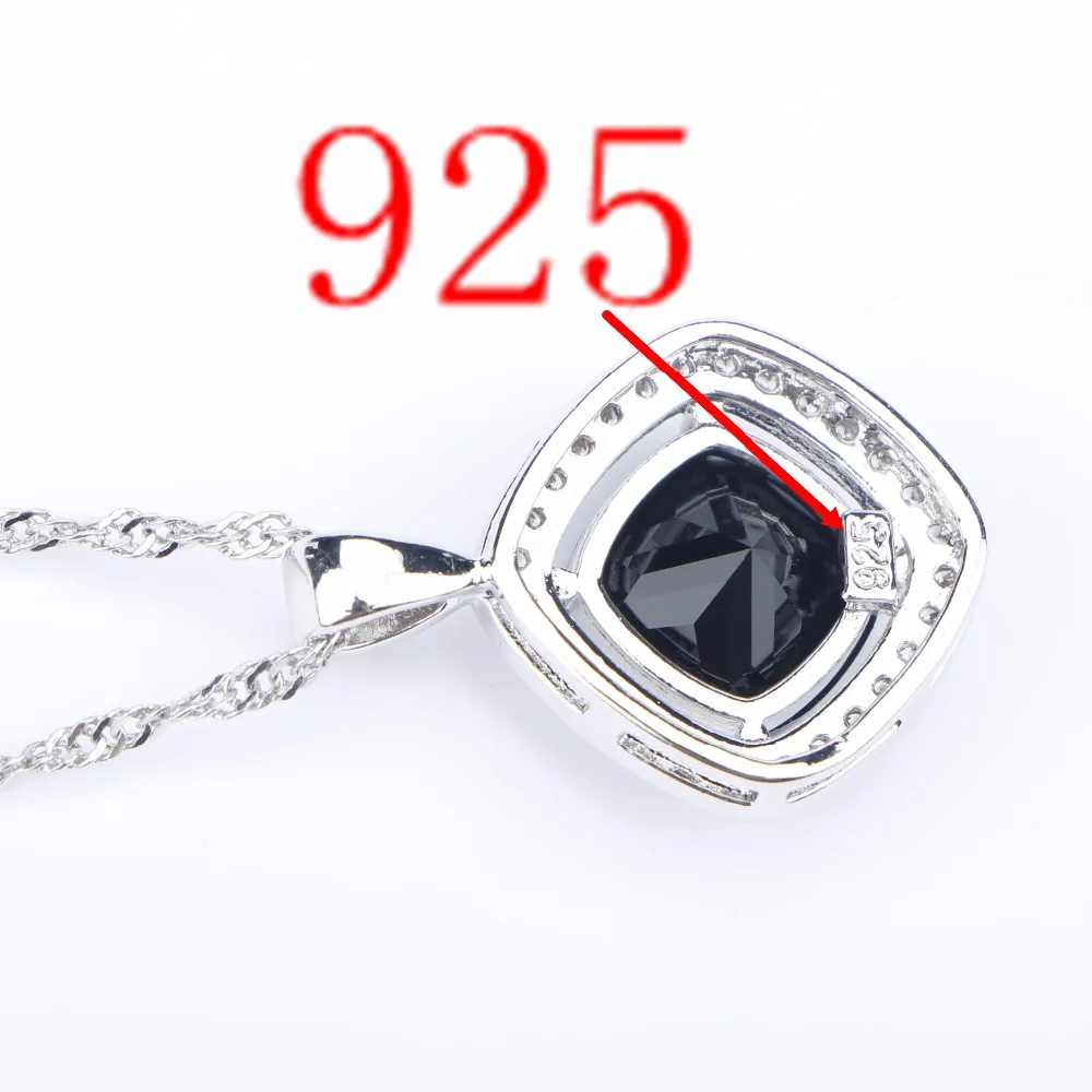 Комплект из колье серёг и браслета с черным Цирконом|jewelry sets for women|necklace setzircon jewelry