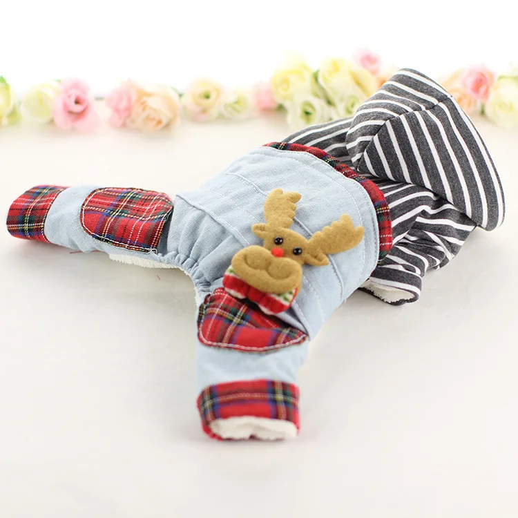 Одежда для собак маленьких зимнее теплое пальто с капюшоном четыре ножки куртки