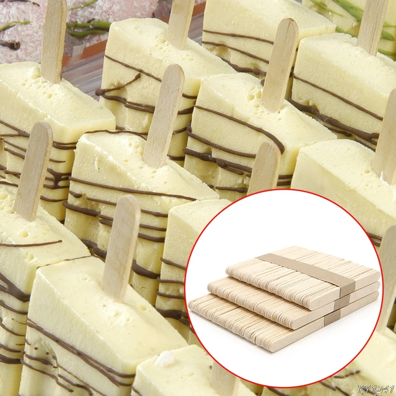 50 шт./лот деревянная восковая лопатка язык Депрессор тату Восковая Палочка DIY