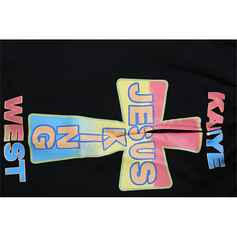 

Street Kanye High West JESUS IS KING Shorts Women Men Summer Style High-quality Kanye Jesus is king Beach Shorts