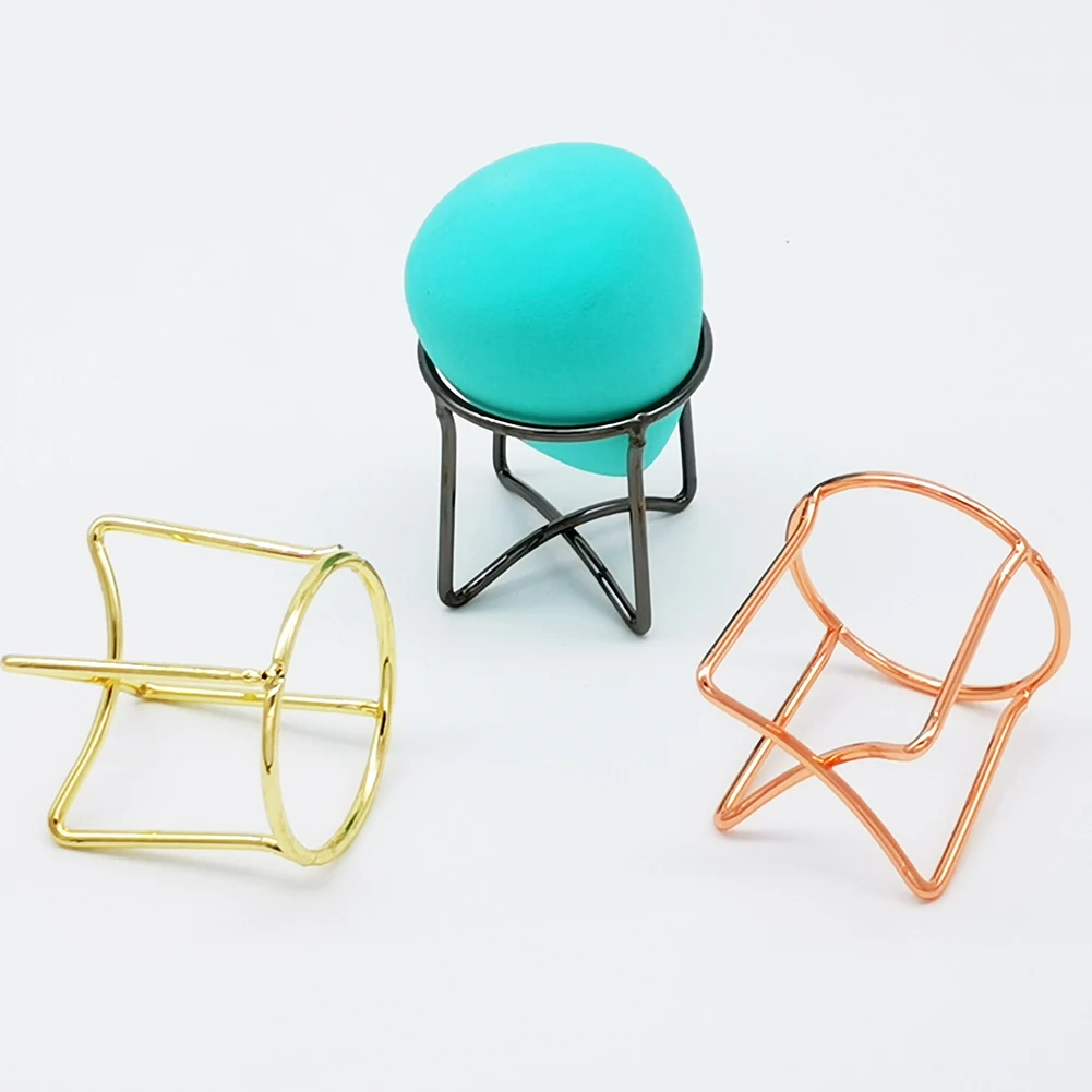 1 шт. металлический держатель спонжа для макияжа подставка блендера сушки губки