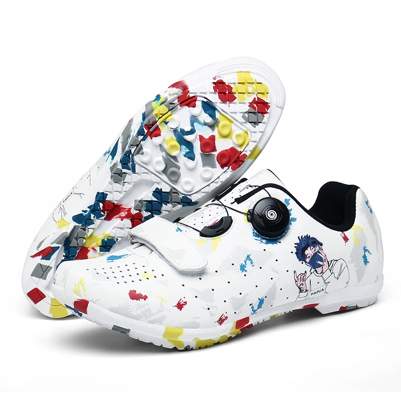 

Graffiti Cycling Shoes Men Road Bike Shoes Speed MTB Sneakers Man Women Self-Locking Bicycling Racing Sneakers zapatillas bici