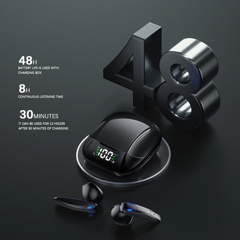 Беспроводные наушники VOYEE EV5 TWS Bluetooth для iPhone Android Phone Спортивная игровая гарнитура