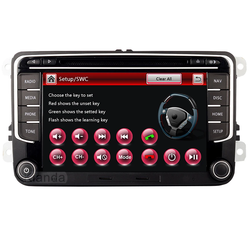 

Car Multimedia 2Din AutoRadio DVD Player GPS Navigation For VW Volkswagen Golf 5 6 Polo Passat B6 Seat Skoda Bluetooth 3G Canbus