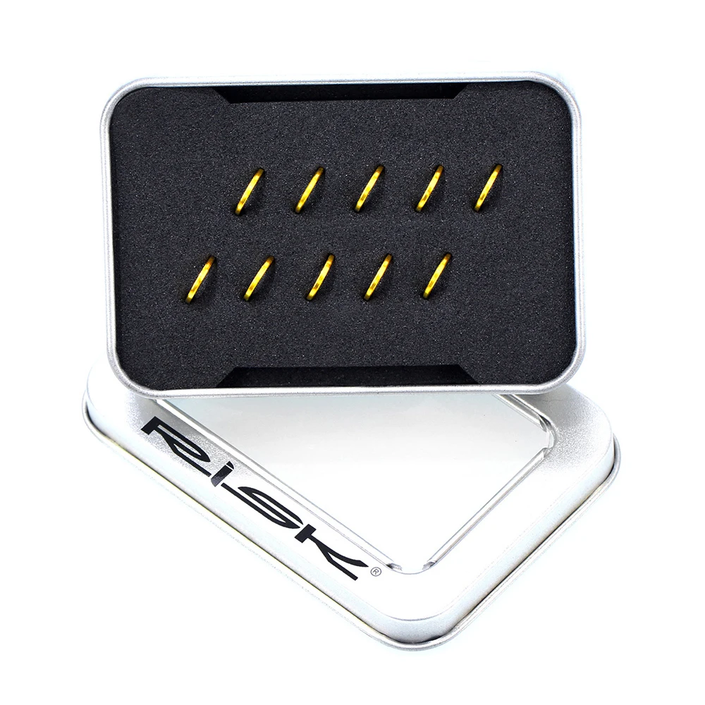 RISK 10 шт./компл. дорога горный велосипед из титанового сплава плоская шайба для M5 /