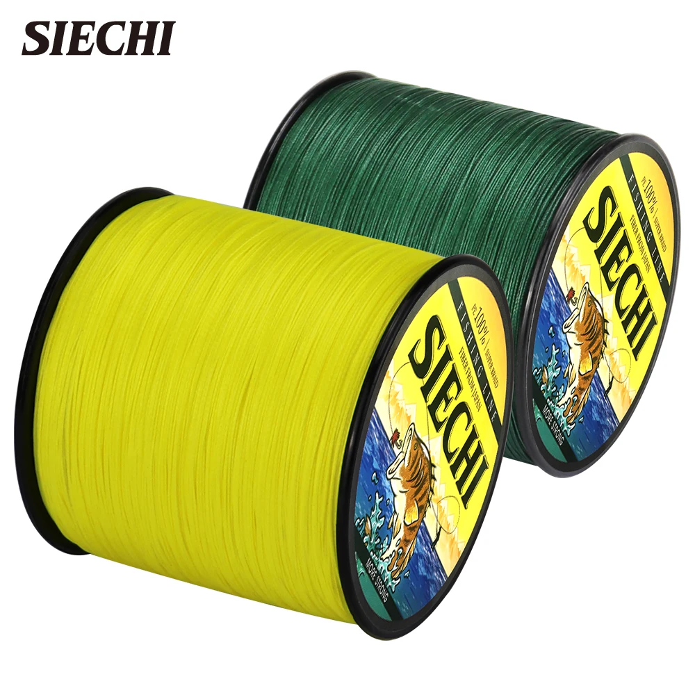 

SIECHI Series 500M Fishing Line 20-88LB 8 Braided Line Smooth Multifilament 4 Braided PE Fishing Line for Saltwater Fishing