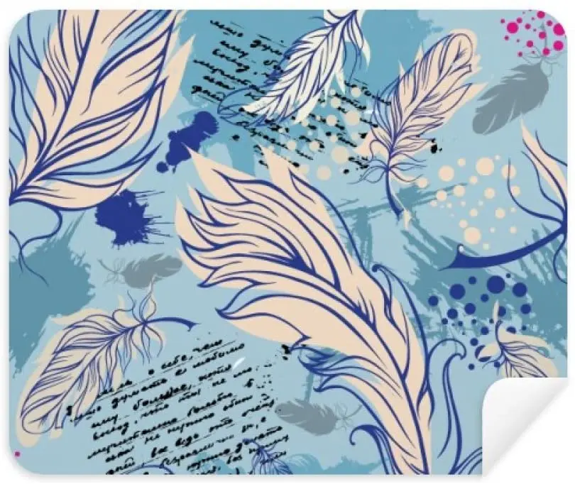 Перо вода океан точка письмо телефон экран чистящее средство для очков ткань