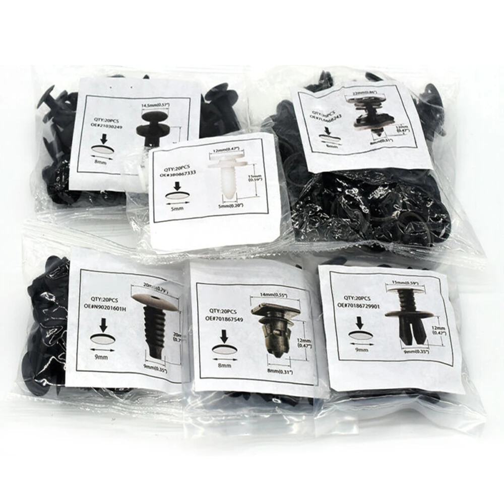 

Door Rivets Clips For Transporter Wheelarch Bumper Card Fixings Plastic