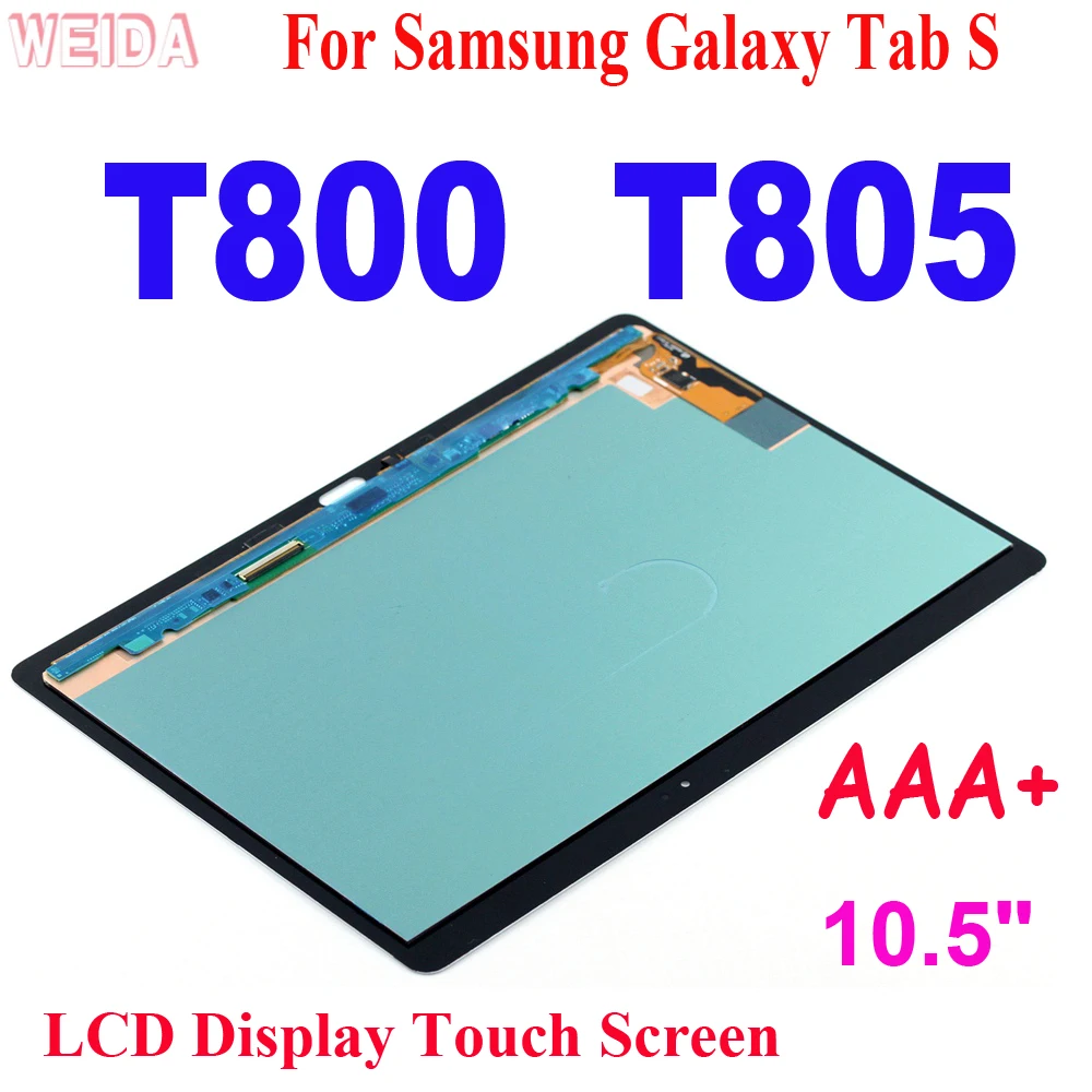 AAA+ LCD For Samsung Galaxy Tab S T800 T805 LCD Display Touch Screen Digitizer Glass Assembly for Samsung SM-T800 SM-T805 10.5