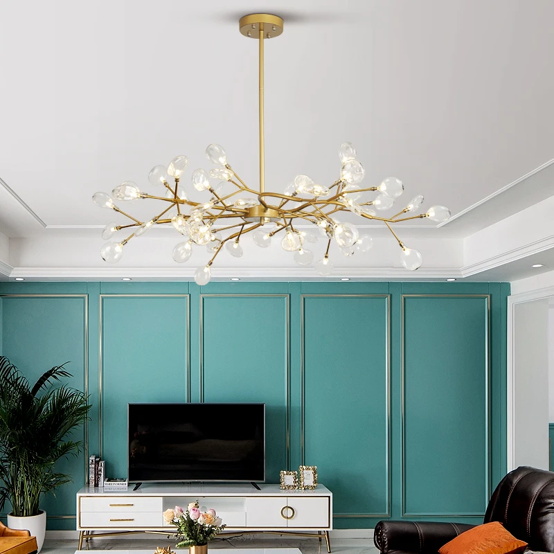 Скандинавское дерево ветка Люстра Освещение Современная гостиная спальня