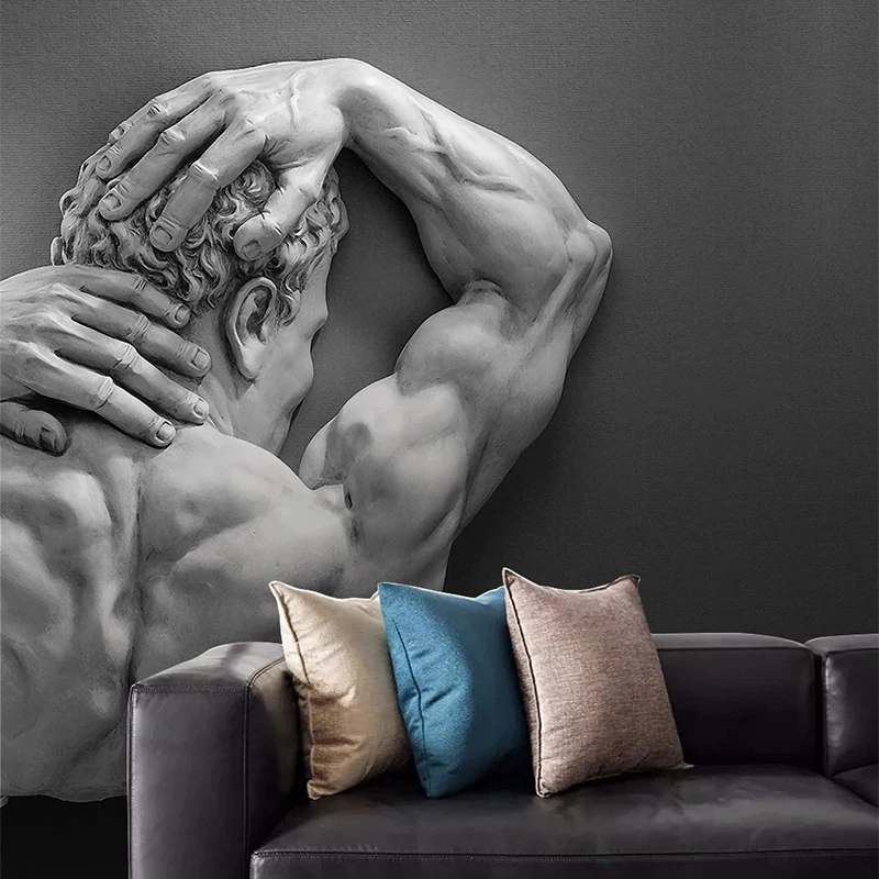 Фотообои в европейском стиле 3D стереозвук Releif скульптура фотообои черный и белый