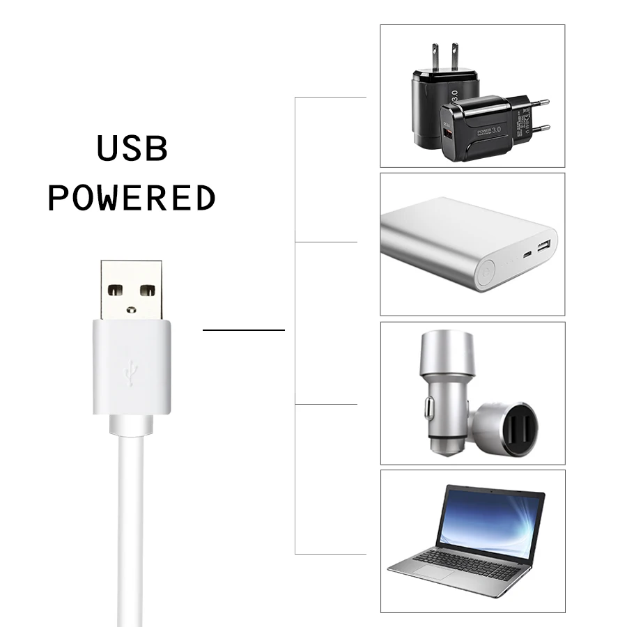 USB сенсорный приглушаемый светильник для зеркала макияжа светодиодная полоса