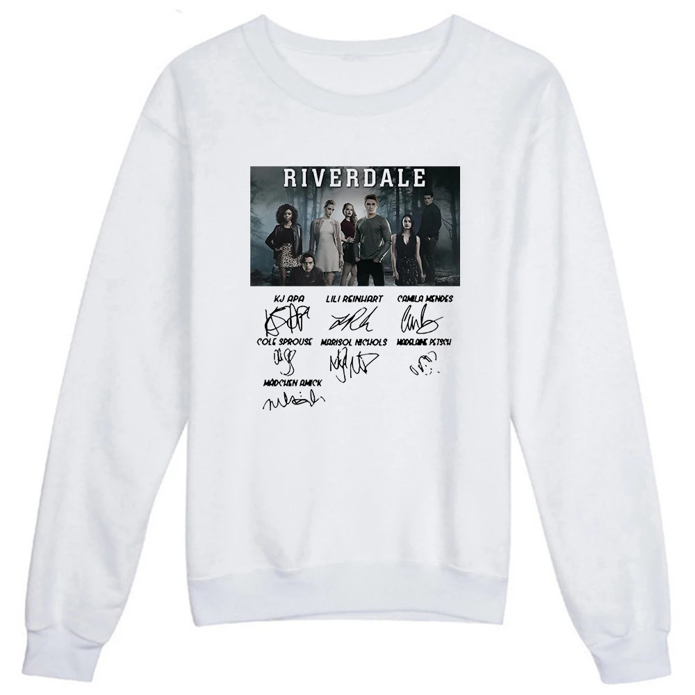 

Riverdale Hoodies For Women Pink Women's Sweatshirt 2021 Cool Winter Warm Long Sleeve Pullovers Crewneck Fashion Sudadera Mujer